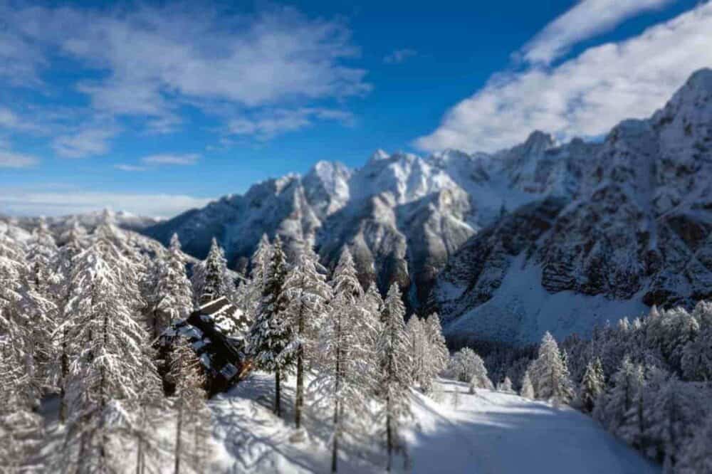Overnatning i bjerghytte Vršič Kranjska Gora Slovenien