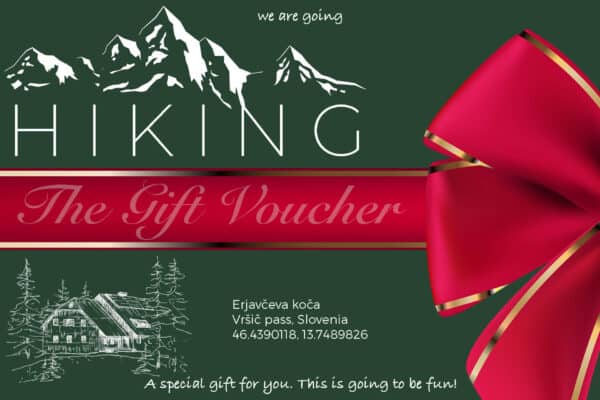 gavekort til bjerghytte fra vores souvenir- og mindebutik