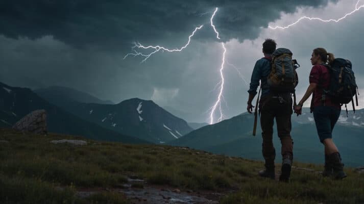 Hvad er chancen for at blive ramt af lynet, og hvordan kan man være sikker i bjergene?